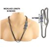 Image 1 : 118.346 TCW TANZANITE, EMERALD & BLACK DIAMOND NECKLACE 14K  GOLD & SILVER