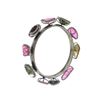 Image 3 : 33.49 TCW DRUZY, RUBY & DIAMOND SLIP ON BANGLE 0.925 Silver