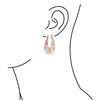 Image 2 : 0.98 TCW 18K GOLD WHITE DIAMOND DESIGNER EARRING