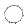 Image 3 : 6.40 TCW BLACK DIAMOND SPIKE ROUND BANGLE- LARGE SIZE 14K  GOLD & SILVER