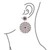 Image 2 : 8.96 TCW RUBY & DIAMOND EARRING 14K  GOLD & SILVER