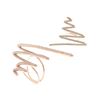 Image 1 : 1.10 TCW 14K GOLD & LB DIAMOND ZIGZAG RING 14K ROSE GOLD