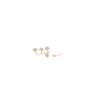 Image 2 : 0.31 TCW 14K GOLD WHITE DIAMOND DESIGNER EARRING