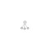 Image 3 : 0.31 TCW 14K GOLD WHITE DIAMOND DESIGNER EARRING