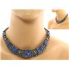 Image 1 : 76.68 TCW KYANITE & DIAMOND NECKLACE 18K GOLD