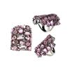Image 1 : 24.69 TCW PINK SAPPHIRE & DIAMOND RING over 0.925 Sterling Silver