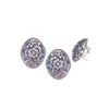 Image 1 : 15.24 TCW 14K GOLD WHITE DIAMOND, BLUE & PinK Sapphire  EARRING  GOLD & SILVER