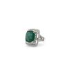 Image 2 : 9.30 TCW DIAMOND & BRAZILIAN EMERALD 14K GOLD RING SIZE 7