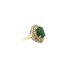 Image 2 : 7.50 TCW DIAMOND & BRAZILIAN EMERALD 14K GOLD RING SIZE 6.5
