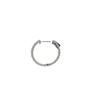 Image 2 : 0.93 TCW 14K GOLD WHITE & YELLOW DIAMOND ROUND HOOP EARRING