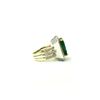 Image 2 : 8.69 TCW DIAMOND & BRAZILIAN EMERALD 14K GOLD RING SIZE 7.25