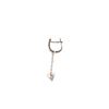 Image 2 : 0.70 TCW 14K GOLD FANCY DIAMOND DOME CHAIN EARRING