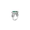 Image 5 : 5.54 TCW DIAMOND & BRAZILIAN EMERALD 14K GOLD RING SIZE 6.75