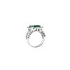 Image 6 : 5.54 TCW DIAMOND & BRAZILIAN EMERALD 14K GOLD RING SIZE 6.75