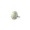 Image 2 : 12.46 TCW DIAMOND &  OPAL  14K GOLD RING SIZE 6.75