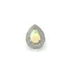 Image 1 : 8.73 TCW DIAMOND &  OPAL  14K GOLD RING SIZE 7