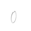 Image 3 : 1.91 TCW 14K GOLD WHITE DIAMOND OVAL HOOP EARRING