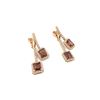 Image 4 : 8.15 TCW DIAMOND & TOURMALINE EARRING 14K ROSE GOLD
