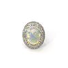 Image 1 : 13.48 TCW DIAMOND &  OPAL  14K GOLD RING SIZE 7