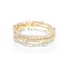 Image 2 : 0.57 TCW 14K GOLD DIAMOND STACK B & RINGS ( SET OF 3 )14K GOLD