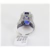 Image 4 : 11.61 TCW 18K GOLD DIAMOND &TANZANITE CUSHION SHAPE RING