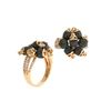 Image 1 : 1.15 TCW DIAMOND IN 18K ROSEGOLD SKULL RING 18K GOLD