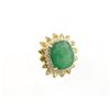 Image 2 : 30.47 TCW 18K GOLD EMERALD & DIAMOND RING