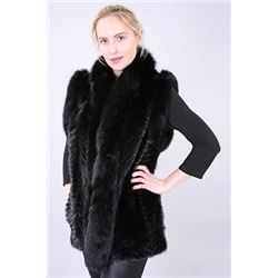 Black Mink Vest from Muscalus Furs