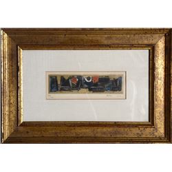 Tuvia Beeri, untitled, Aquatint Etching