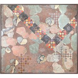 Dan Teis, Abstract in Pastels, Acrylic Painting