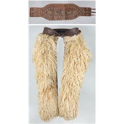 Marked Woolie Chaps & Bronc Belt