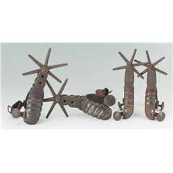 Two Pair of Mexican Iron Charro Spurs
