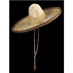 Two Tone Sombrero with Gold Thread