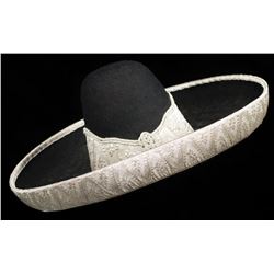Fancy Silver and Black Sombrero