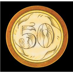 50 Dollar Poker Chip