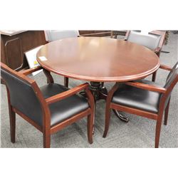 DARK WOOD TRADITIONAL CONFERENCE TABLE