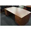 Image 2 : CHERRY WOOD LAMINATE EXECUTIVE BOW FRONT DESK