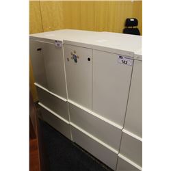 KNOLL 2 DRW. LATERAL FILE WITH OVERHEAD STORAGE