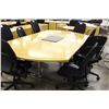 Image 2 : MAPLE 8' INLAID EXECUTIVE BOARDROOM TABLE