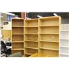 Image 1 : 3 7' TALL MAPLE BOOKSHELVES