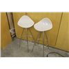 Image 1 : PAIR OF MODERN LOOK SWIVEL TOP BAR STOOLS