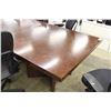 Image 2 : DARK WOOD MODULAR 16' BOARDROOM TABLE