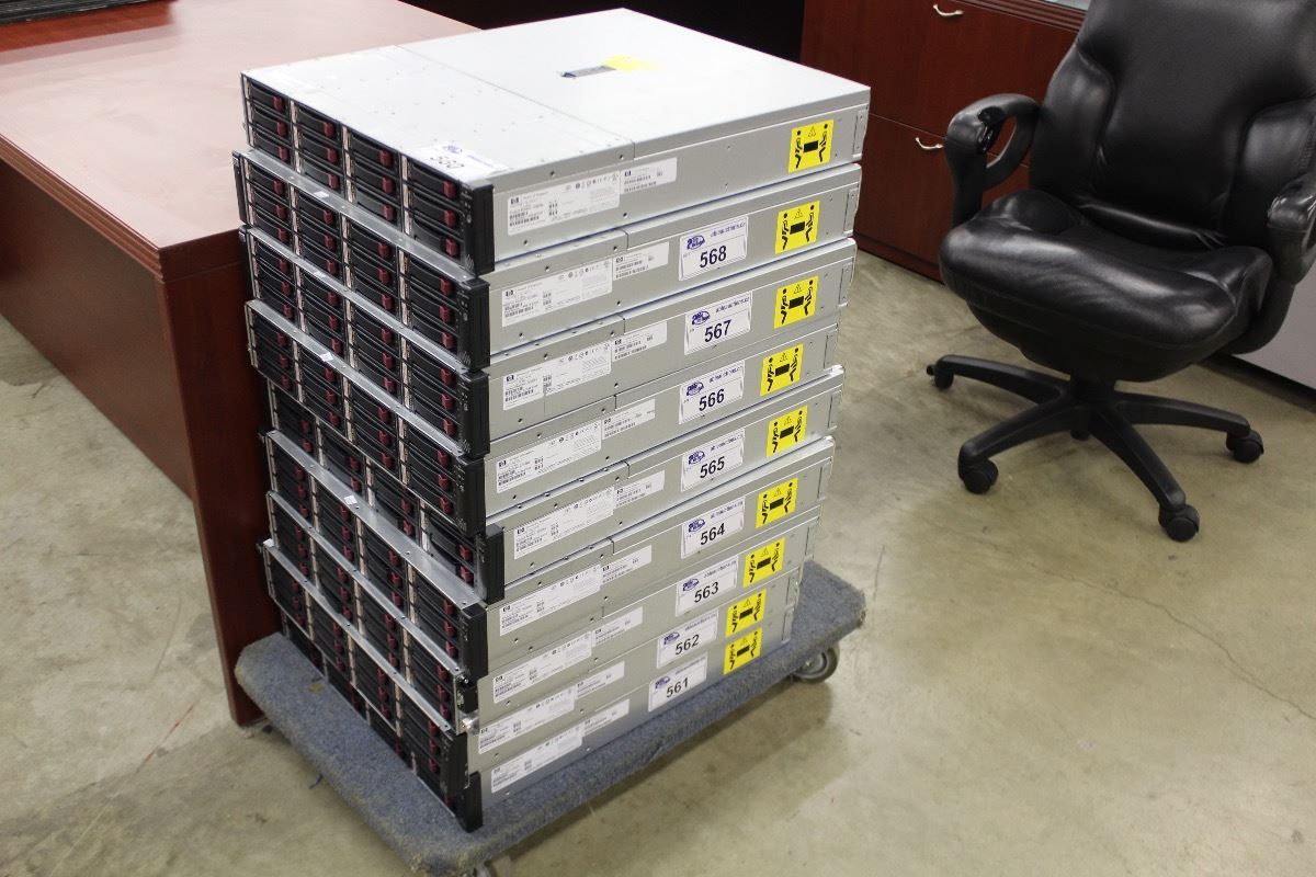HP STORAGEWORKS NETWORK DISK ARRAY WITH WITH 12 X DUAL PORT 15K RPM ...