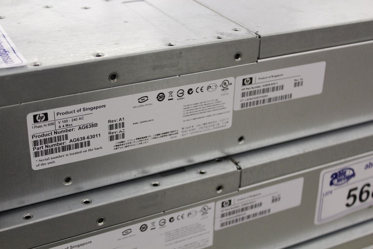 HP STORAGEWORKS NETWORK DISK ARRAY WITH WITH 12 X DUAL PORT 15K RPM ...