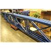 Image 2 : LOT OF BLUE WAREHOUSE RACKING INC. 3 X 18' TALL UPRIGHTS AND 12 X 8' LONG CROSS BARS