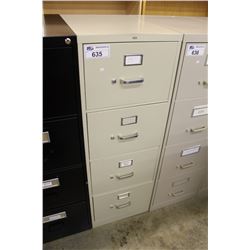 TAN 4 DRW. VERTICAL FILE CABINET