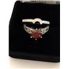 Image 3 : 14kt Gold Ladies Red Diamond Ring