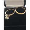 Image 2 : 14kt Diamond Ring and Wedding Band Set