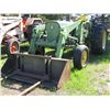 Image 1 : JOHN DEERE 2130 TRACTOR C/W BACKHOE ATTACHMENT