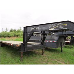 2014 GOOSENECK TRI-AXLE GOOSENECK FLAT DECK TRAILER